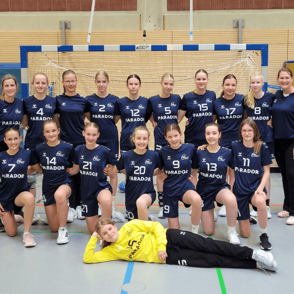 weibliche C Jugend Handball Jugendmannschaft Mädchensport Handball