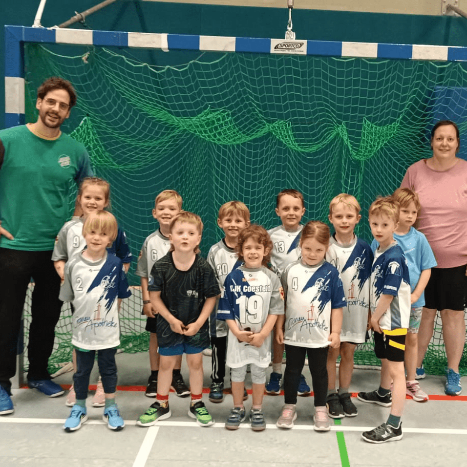 Bambinis Handball Jugendmannschaft Kindersportgruppe vom Jahrgang 20/21