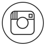 Logo einer Kamera in einem kreisförmigen Rahmen, symbolisiert die Instagram-App.